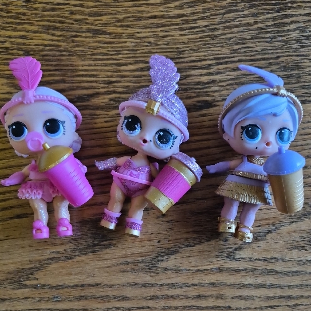 L.O.L. Surprise! Pink, Purple & Gold Glitter Doll Set